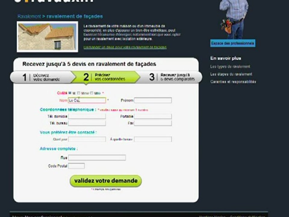 Ravalement de façades : 5 devis comparatifs d'entreprises