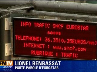 Eurostar : 50% du trafic annulé