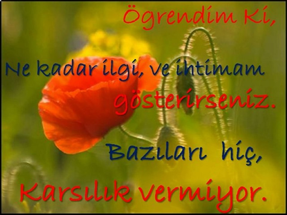 Öğrendim Ki..