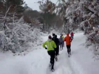 Orsan (trail camp de césar) sous la neige