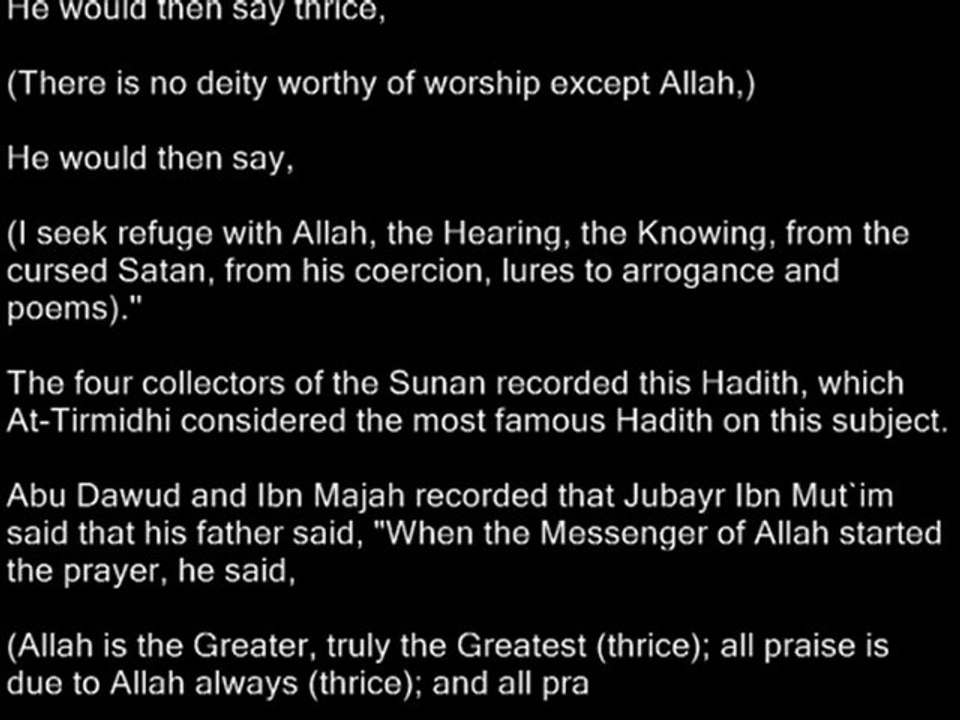 Chapter Fatihah -  Seeking Refuge