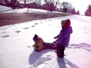 Tbo & Ava in the snow (1) - 13 Jan. 10