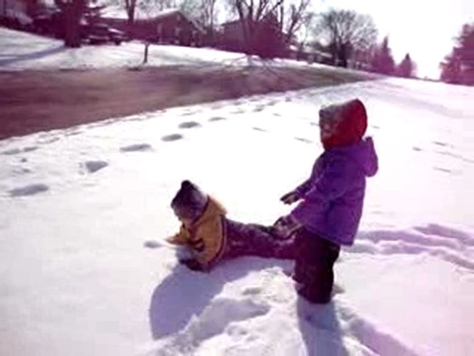 Tbo & Ava in the snow (1) - 13 Jan. 10