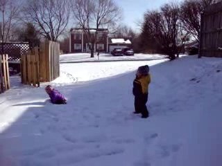 Tbo & Ava in the snow (3) - 13 Jan. 10