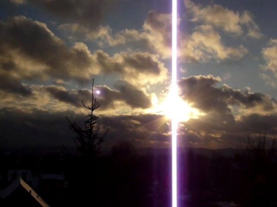 Nuages rapides au couché du soleil le 20 décembre 2009