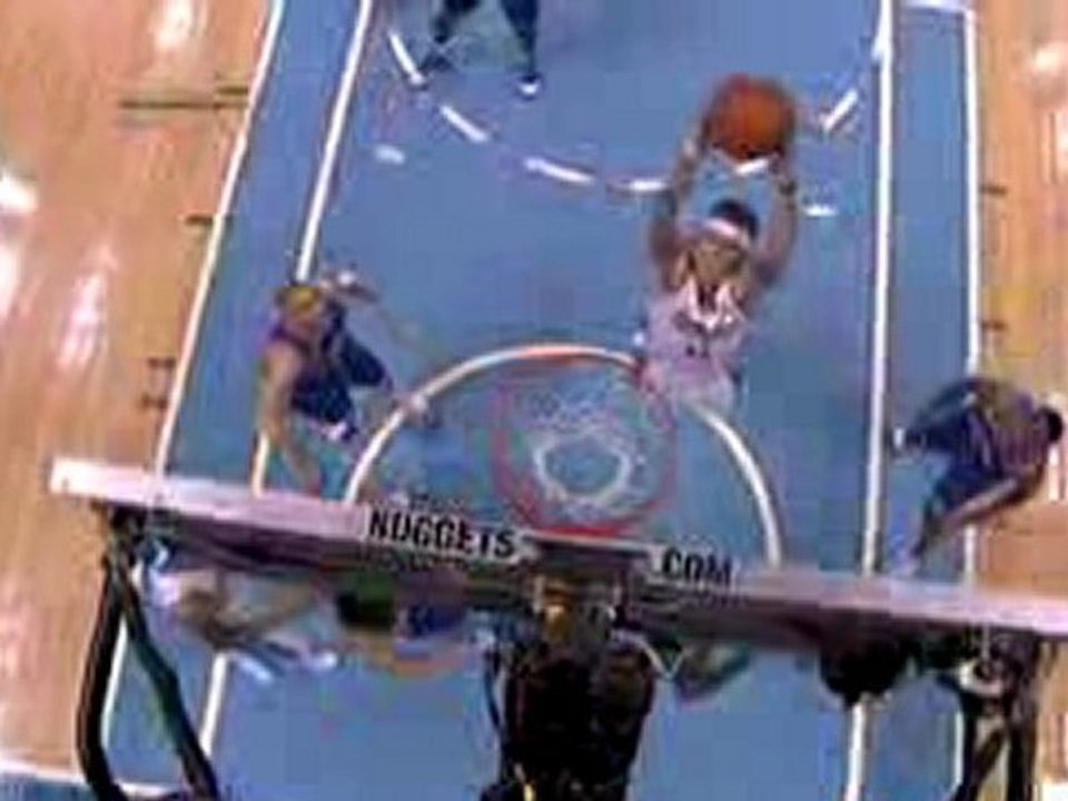 NBA Chris Andersen attacks the rim with authority with this