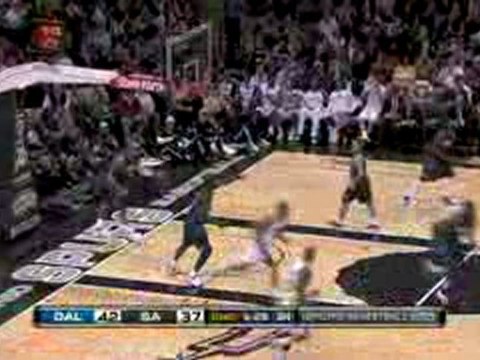 NBA Tony Parker takes his man off the dribble and drives the