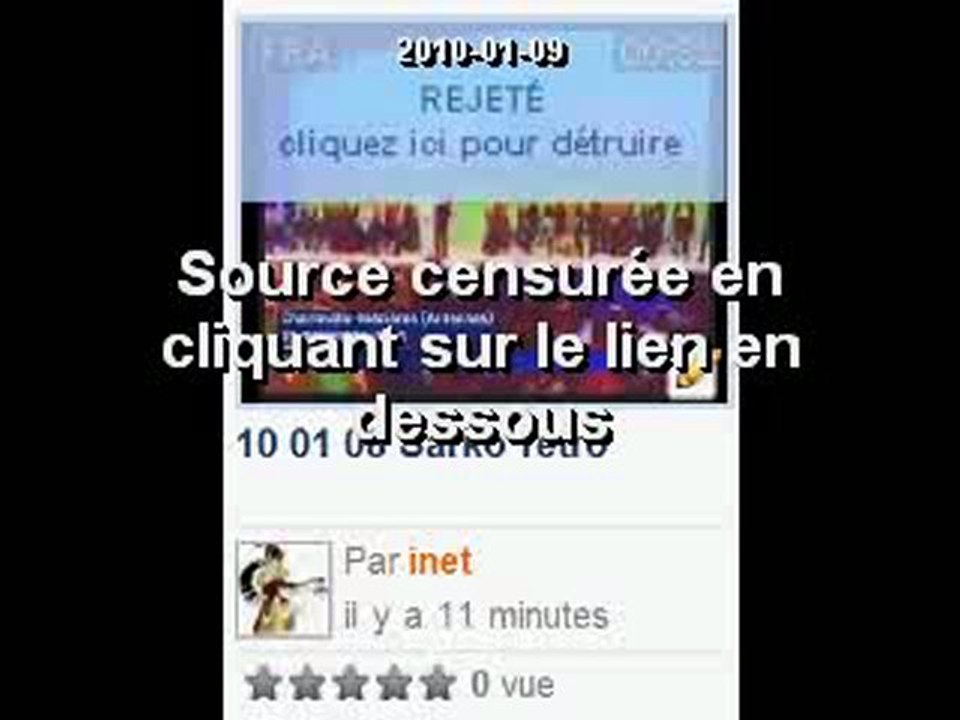 Censure de 'Sarko retro'