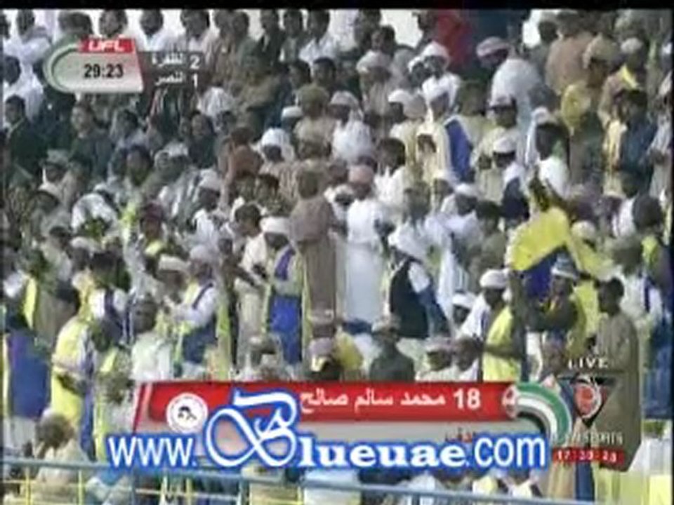 اهداف الشوط الاول الظفرة والنصر - الدوري الاماراتي