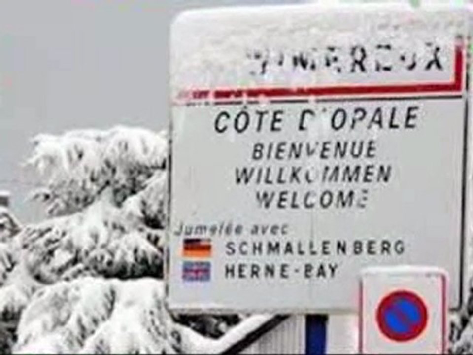 Neige sur la Côte d'Opale