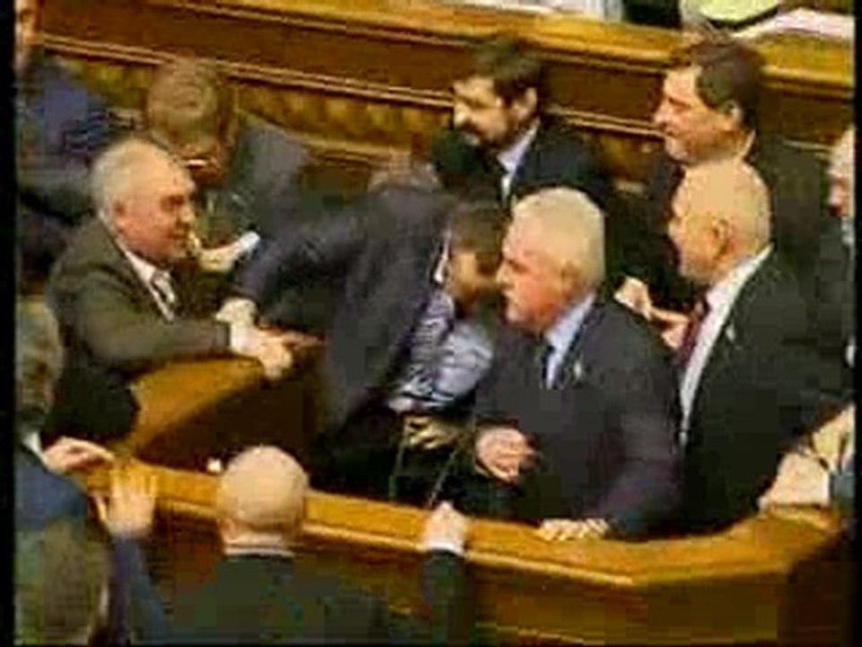 Ukraine  bagarre au Parlement - ukraine