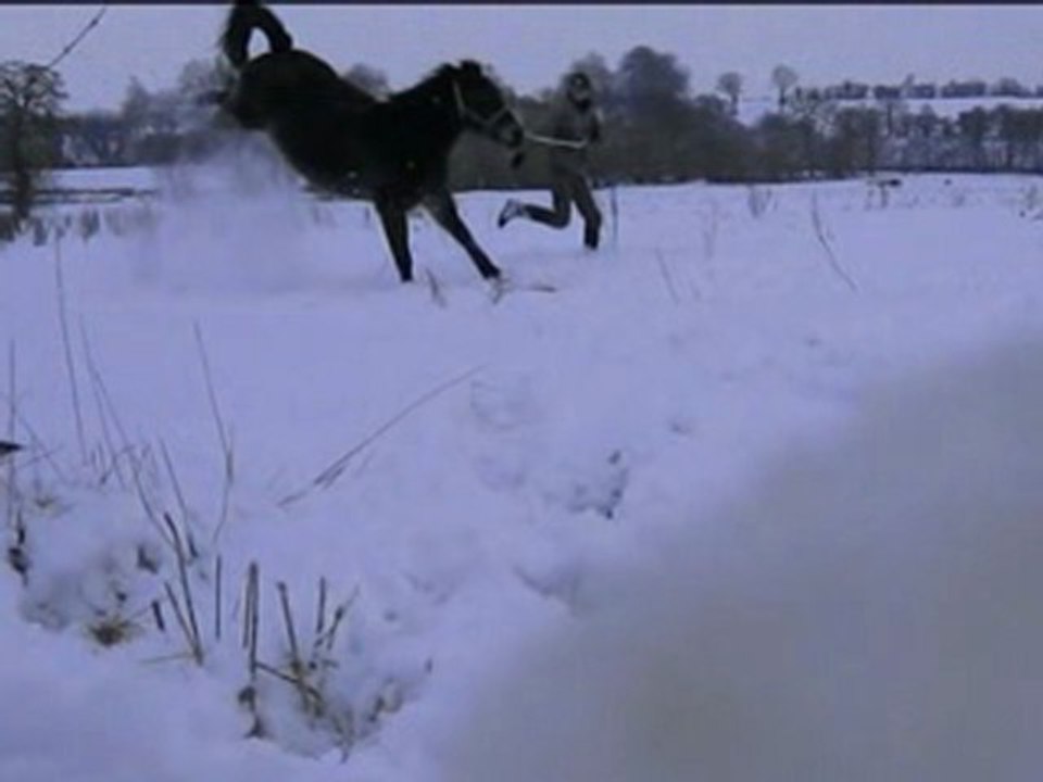 Carmen le 9 janvier dans la neige