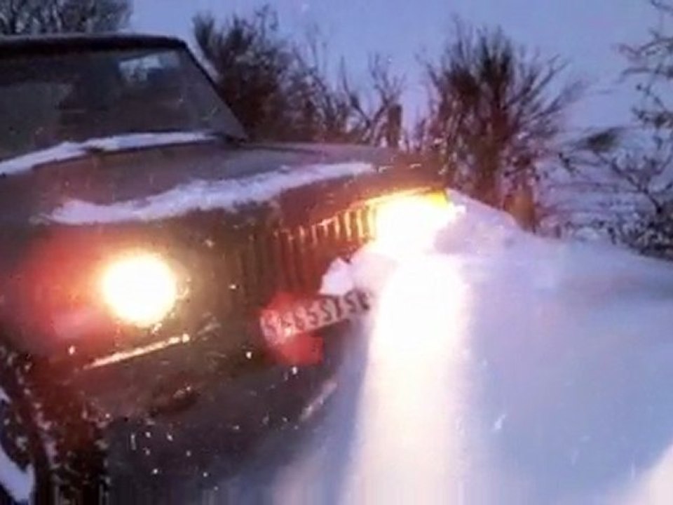 petit tour dans la neige
