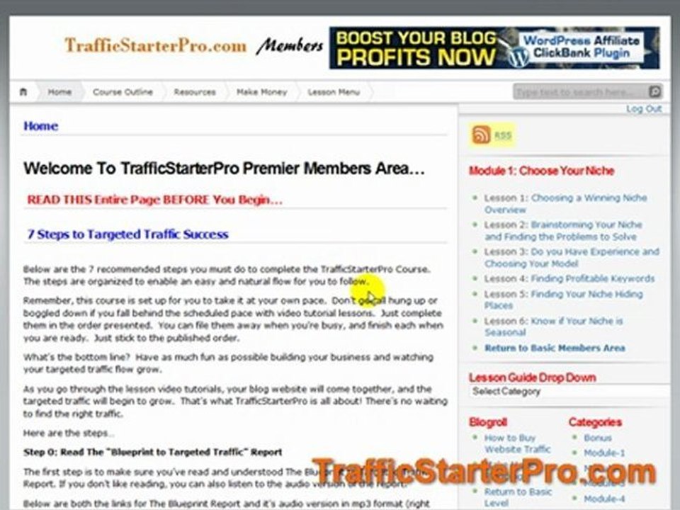 Premier Targeted Traffic at TrafficStarterPro.com