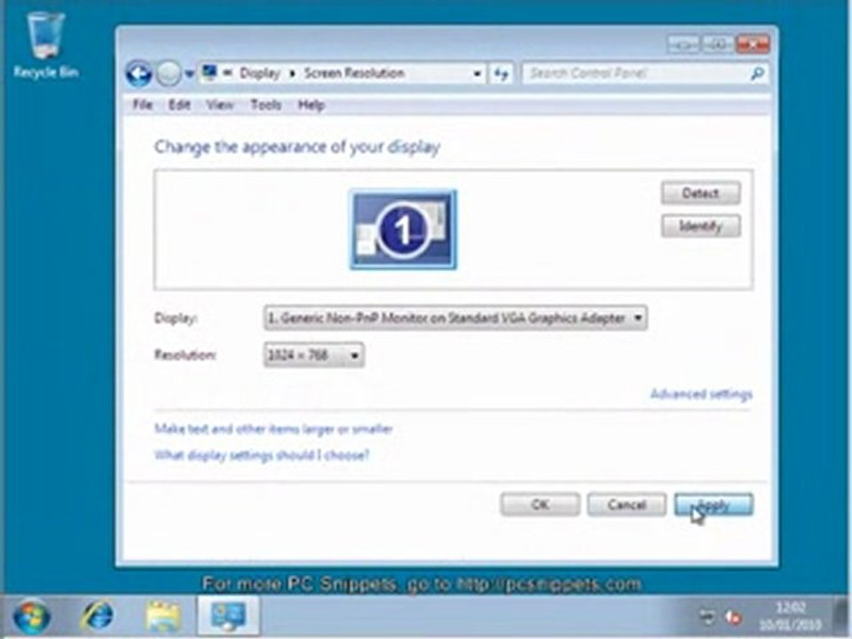 How to Change the Screen Resolution in Windows 7