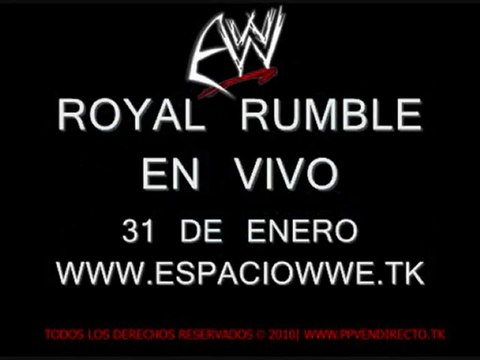 wwe royal rumble 2010| ON LIVE| EN VIVO