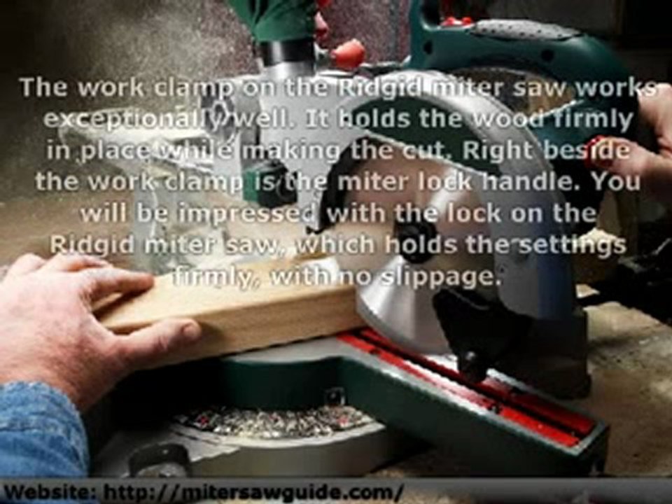 The Ridgid Miter Saw - A Miter Saw with Industrial Strength