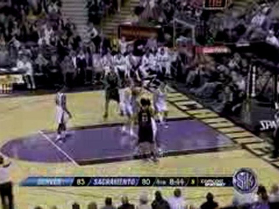 NBA Chris Andersen flies through the lane to throw down the