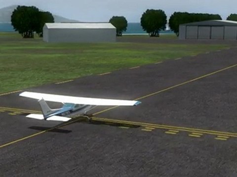 Cessna C182RG entre Fare, Raiatea et Tahiti avec FS2004