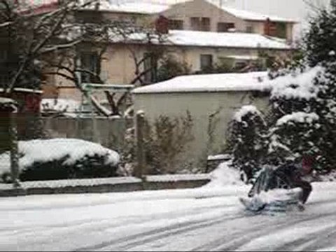 Luge tractée par voiture [Anthony]