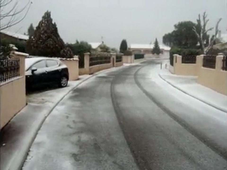 Roquebrune sur Argens sous la neige
