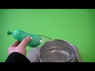 Faire sortir un ballon d'une bouteille en la chauffant