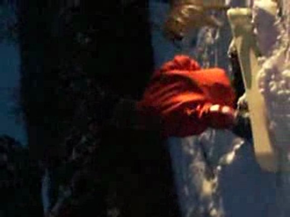 Session snow dans le jardin