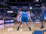NBA Caron Butler loses the ball or just makes a clever pass.