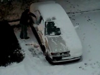 moi et spike cool la neige est arriver