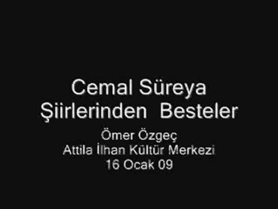 Bestelenmiş Cemal Süreya Şiirleri