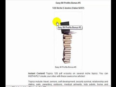 EasyIMProfitsReviewz.com Bonus Package for Easy IM Profits