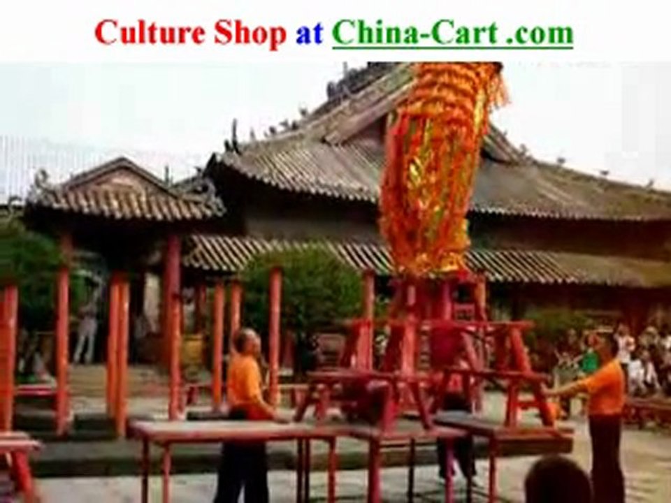 Chinese lion dance in China