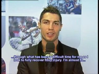 Cristiano Ronaldo Saying Thanks To Fans
