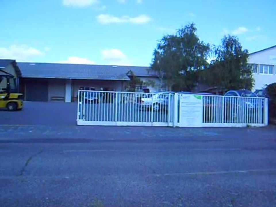 Vue extérieure coulissant 12 m à 2 sections