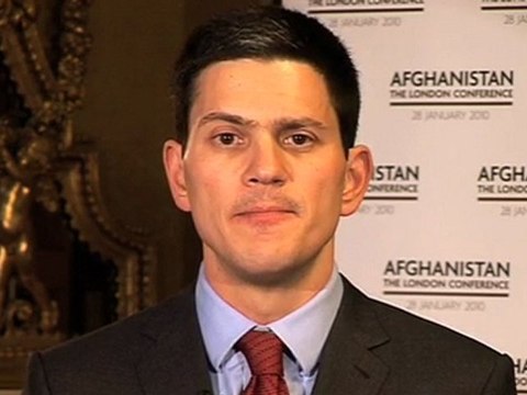 Foreign Secretary David Milliband's London Conference speech