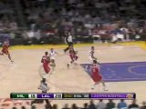 Brandon Jennings steals the ball and assist Hakim Warrick wi