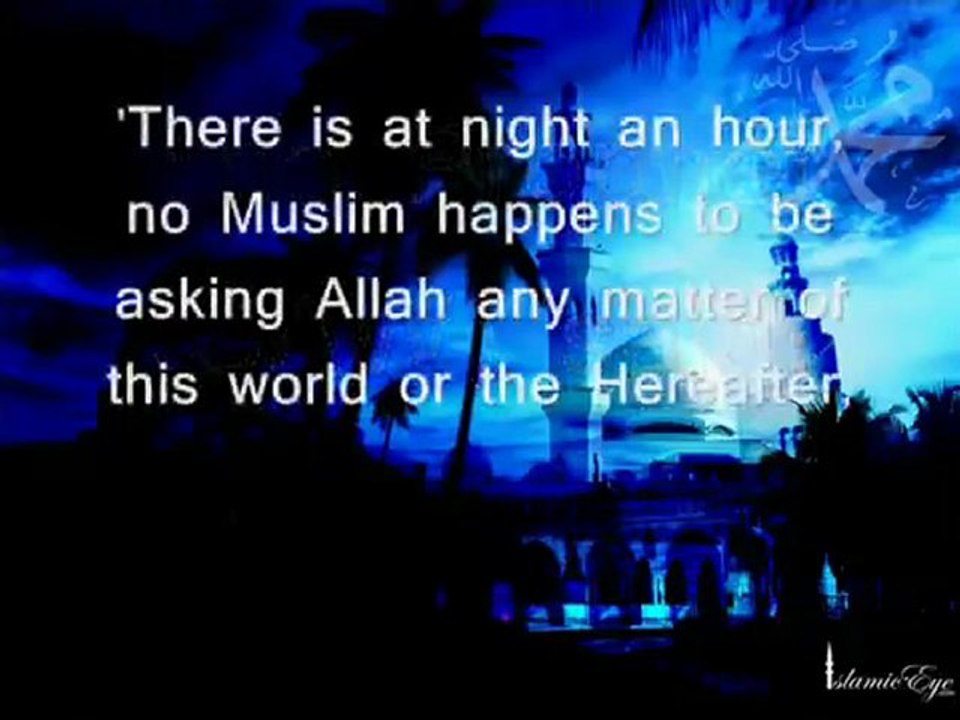 best time for Supplication