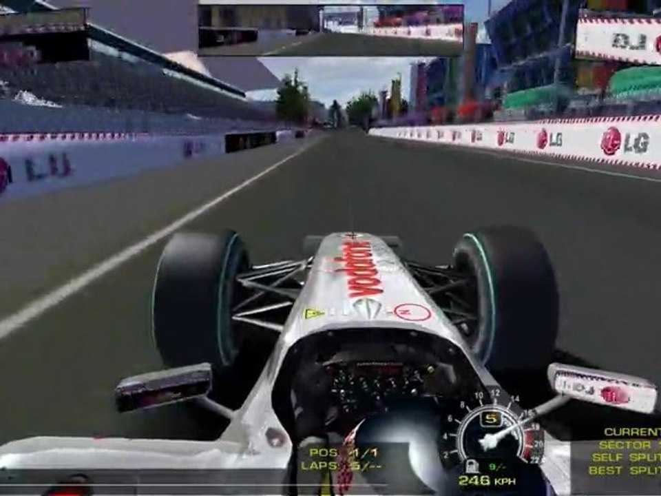 rFactor F1 RFT 2009 - McLaren MP4-24 at Wroclaw Circuit