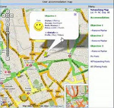 GOstudentGO Maps for Accommodation & Employment Listing