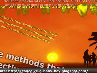 Timing Ovulation to Conceive a Boy