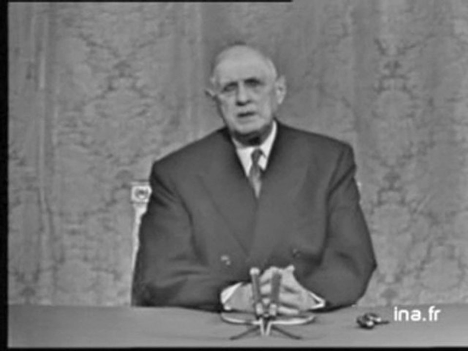 De Gaulle sur le conflit Israëlo-Palestinien