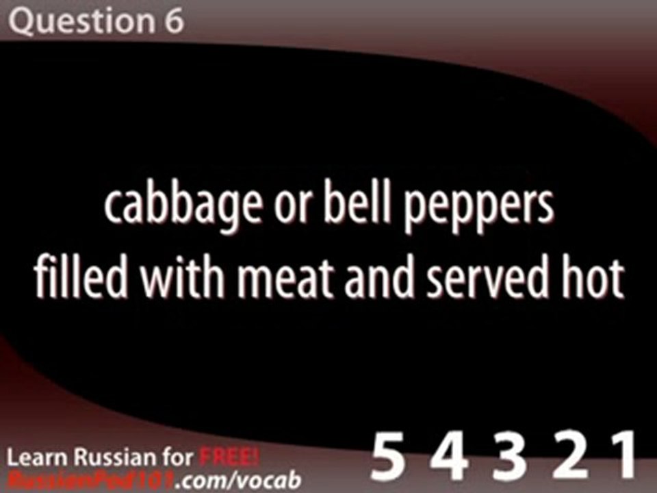 Learn Russian - Video Vocabulary Newbie series #8