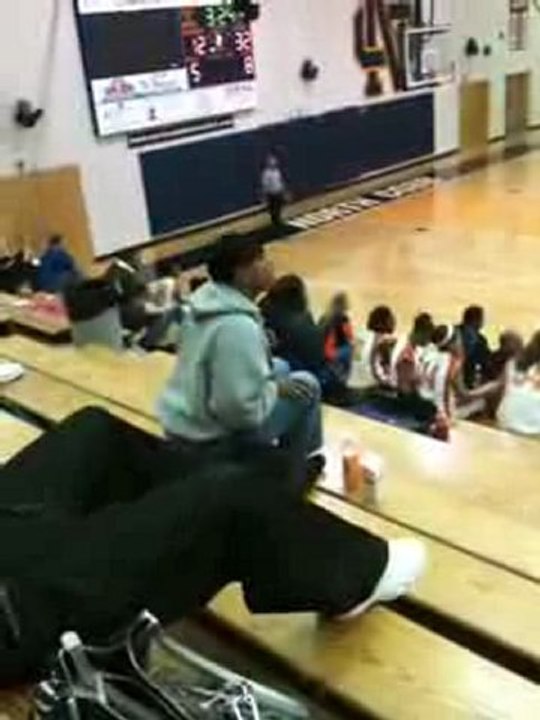 Yelling Lady At Basketball Game