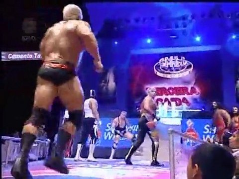 Sombra, Shocker, StrongMan © vs Terrible ©, Texano, Vangelis