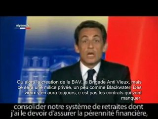 [Parodie] Voeux Sarkozy 2010
