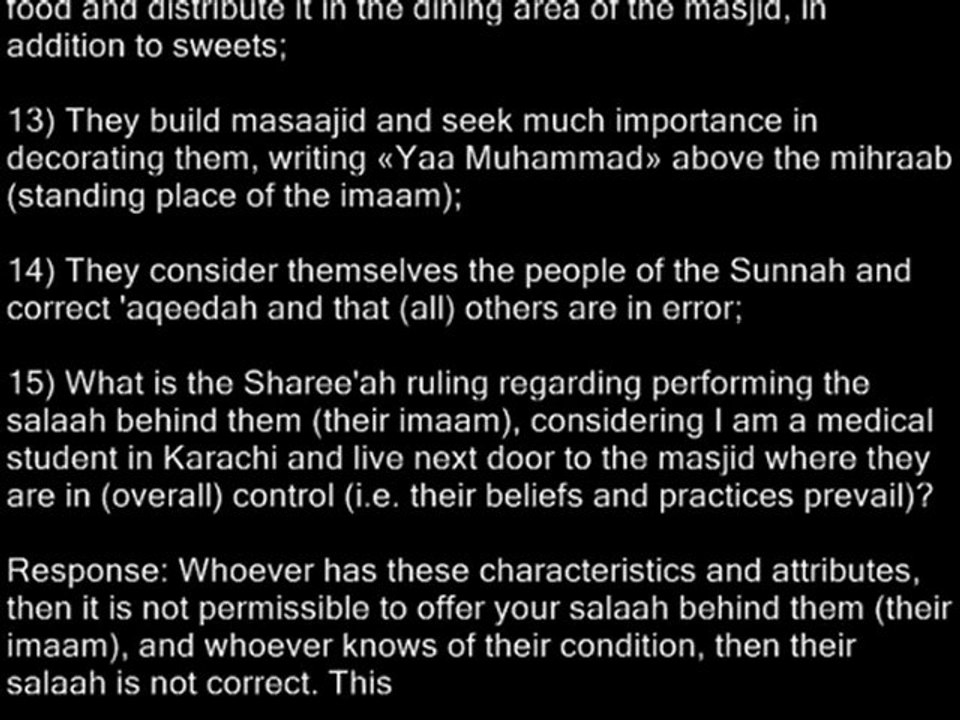 The Ruling Concerning The Braylwiyyah