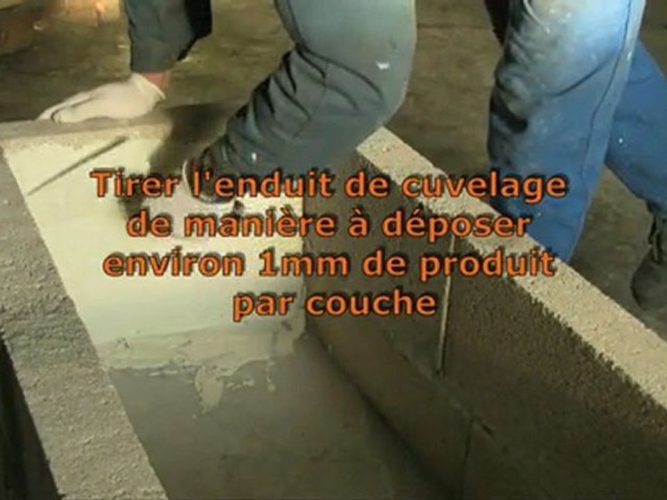 ENDUIT DE CUVELAGE PISCINE BASSIN CAVE GARAGE RESERVOIR CITE