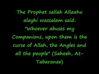 The Greatness of the Prophet Companions