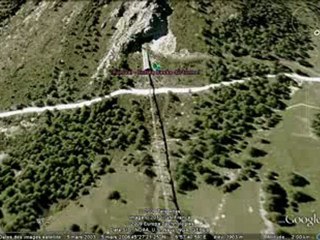 Le Funival de Val d'Isère vu avec Google Earth