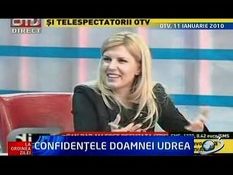 Udrea: Niciodată nu l-am privit pe Traian Băsescu ca barbat